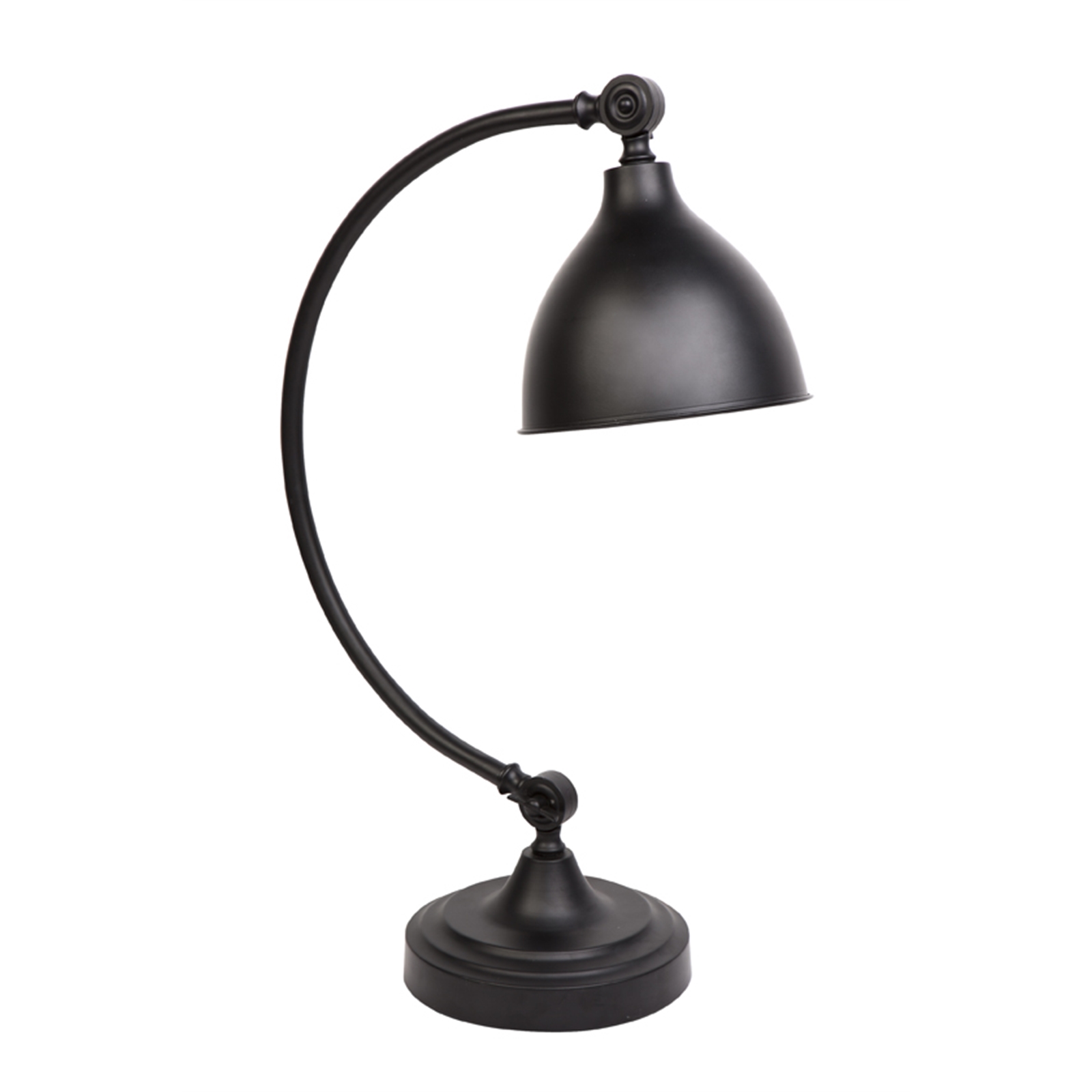 Cafe Lighting 53.5cm Black Eddison Table Lamp