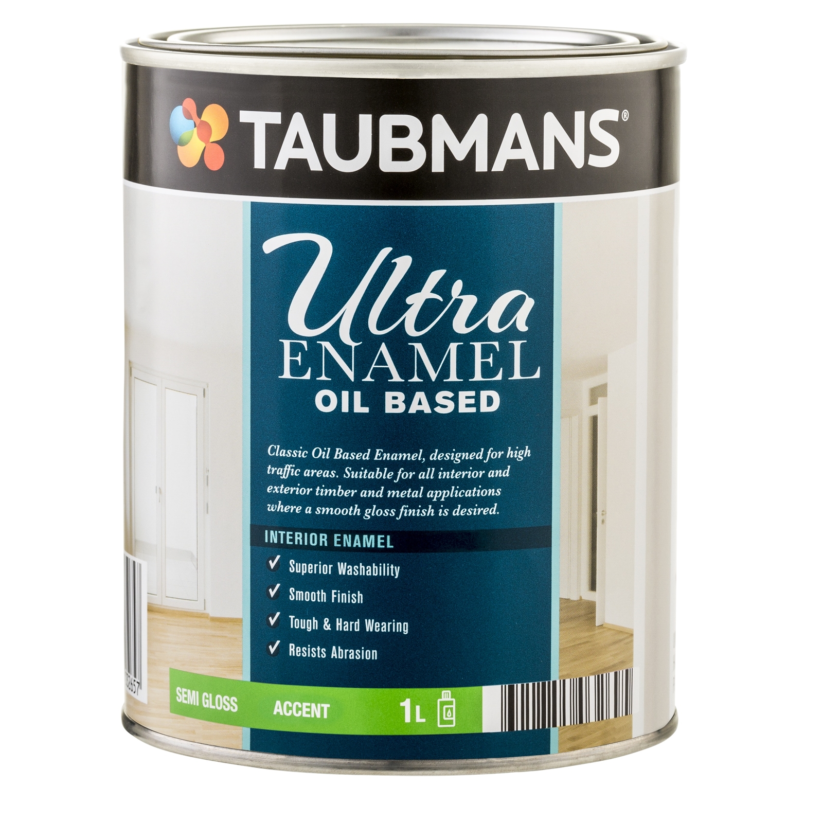 Taubmans Ultra Enamel 1L Accent Gloss Oil Based Enamel
