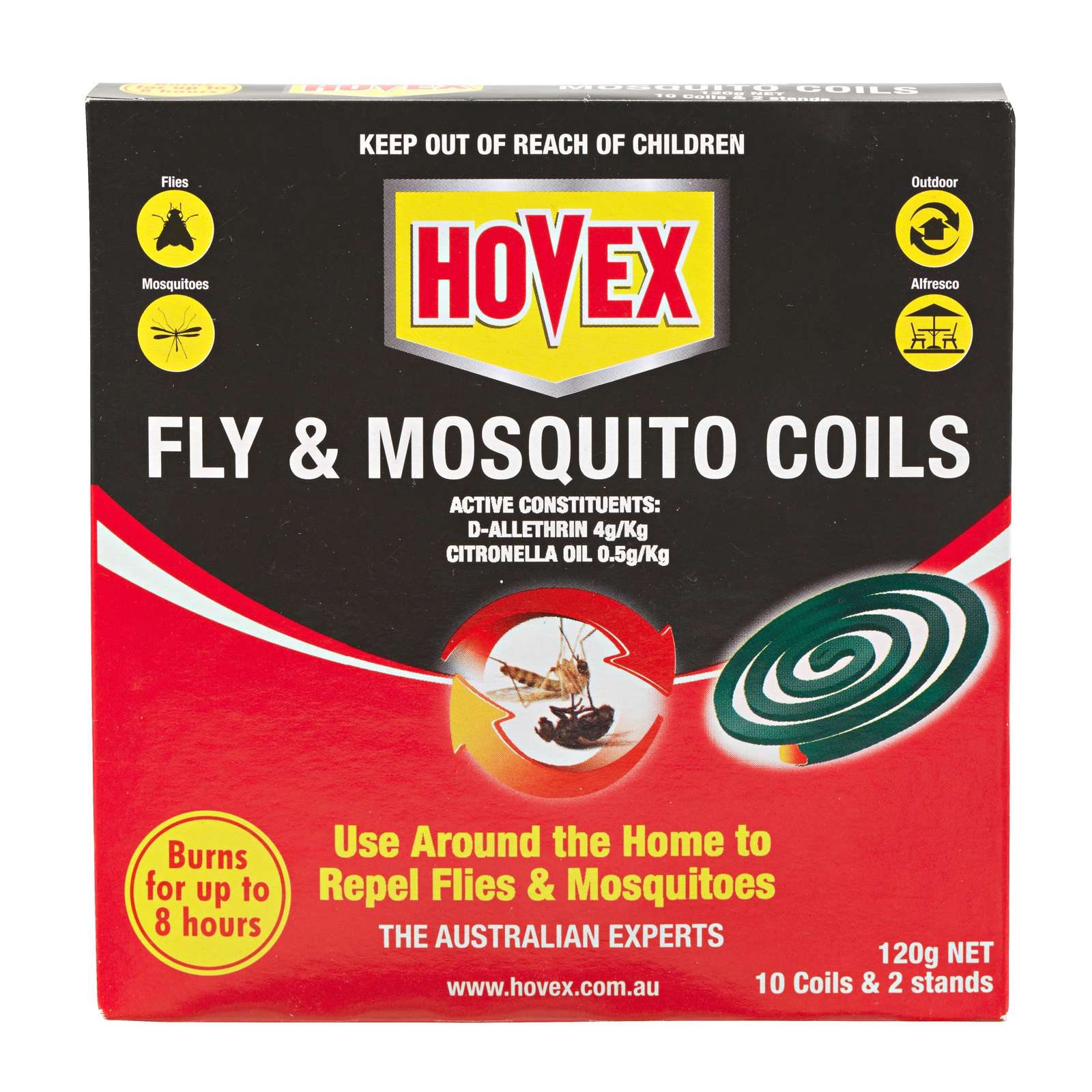 Hovex Fly and Mosquito Repel Coils - 10 Pack