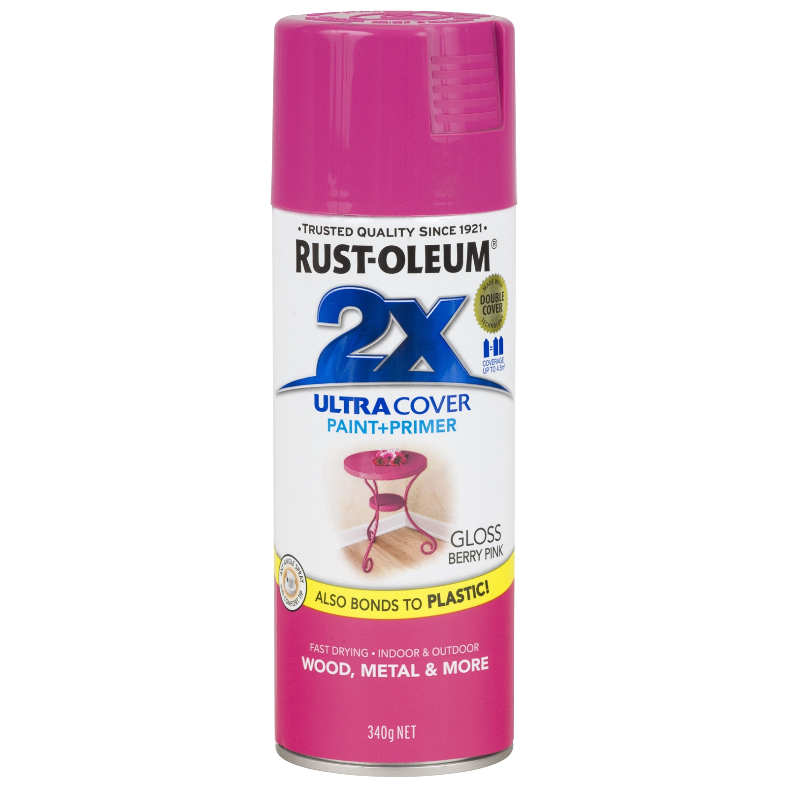Rust-Oleum 340g Ultra Cover 2X Gloss Berry Pink Spray Paint