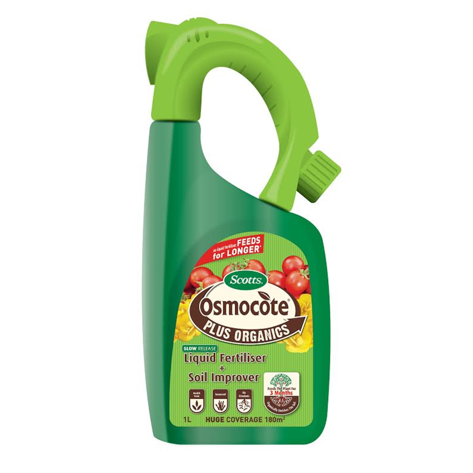 Osmocote Plus Organics 1L Liquid Fertiliser And Soil Improver Hose-on