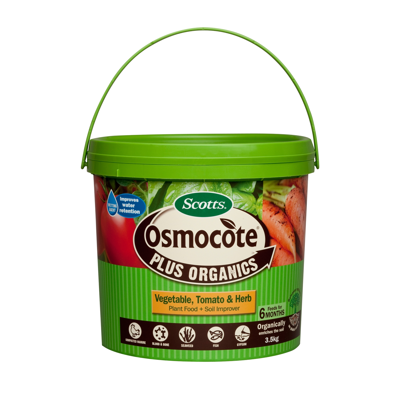 Osmocote Plus Organics 3.5kg Vegetable Tomato And Herb Plant Food