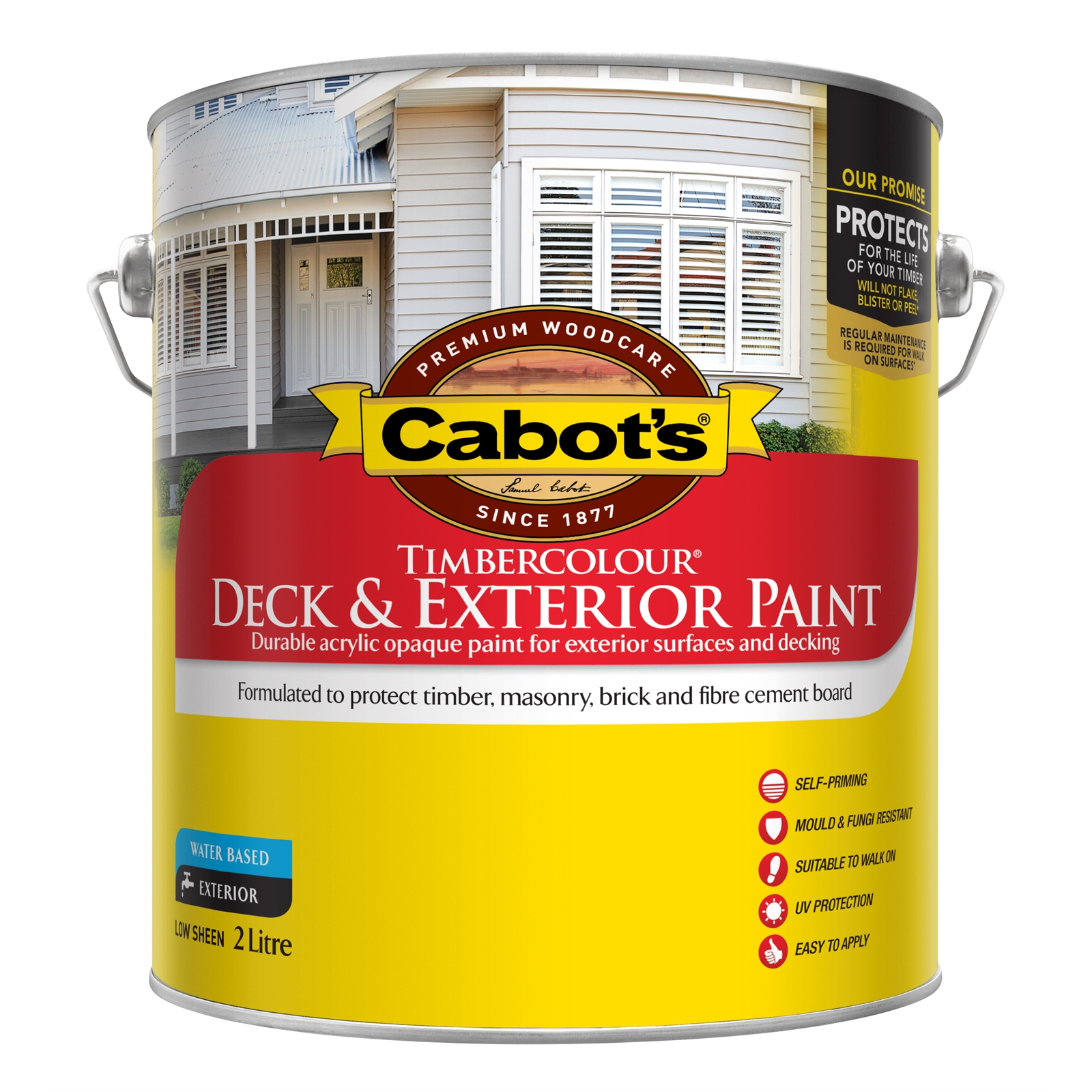 Cabot's 2L Deep Base Timbercolour Deck & Exterior Paint Bunnings