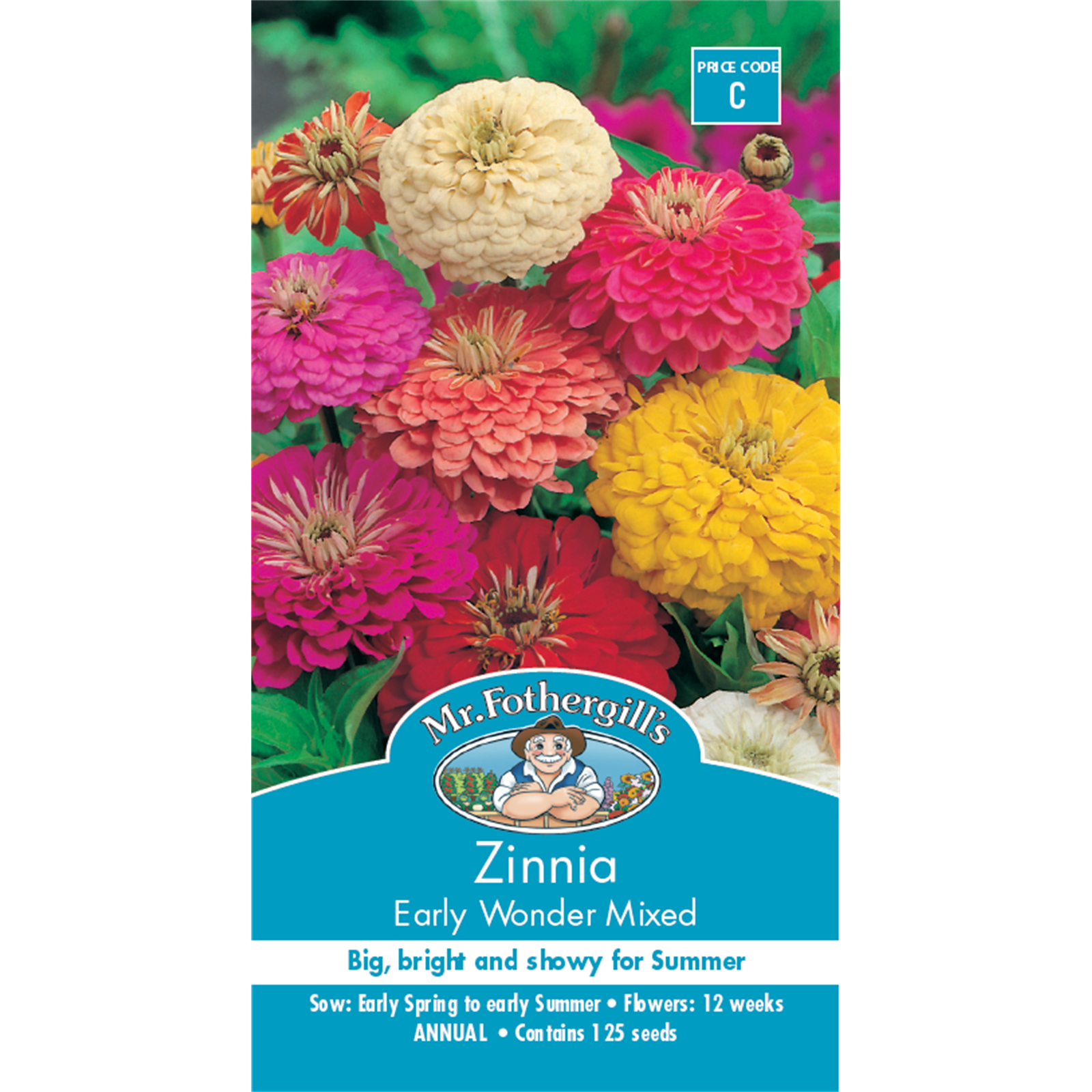 Mr Fothergill's Zinnia Early Wonder Flower Seeds