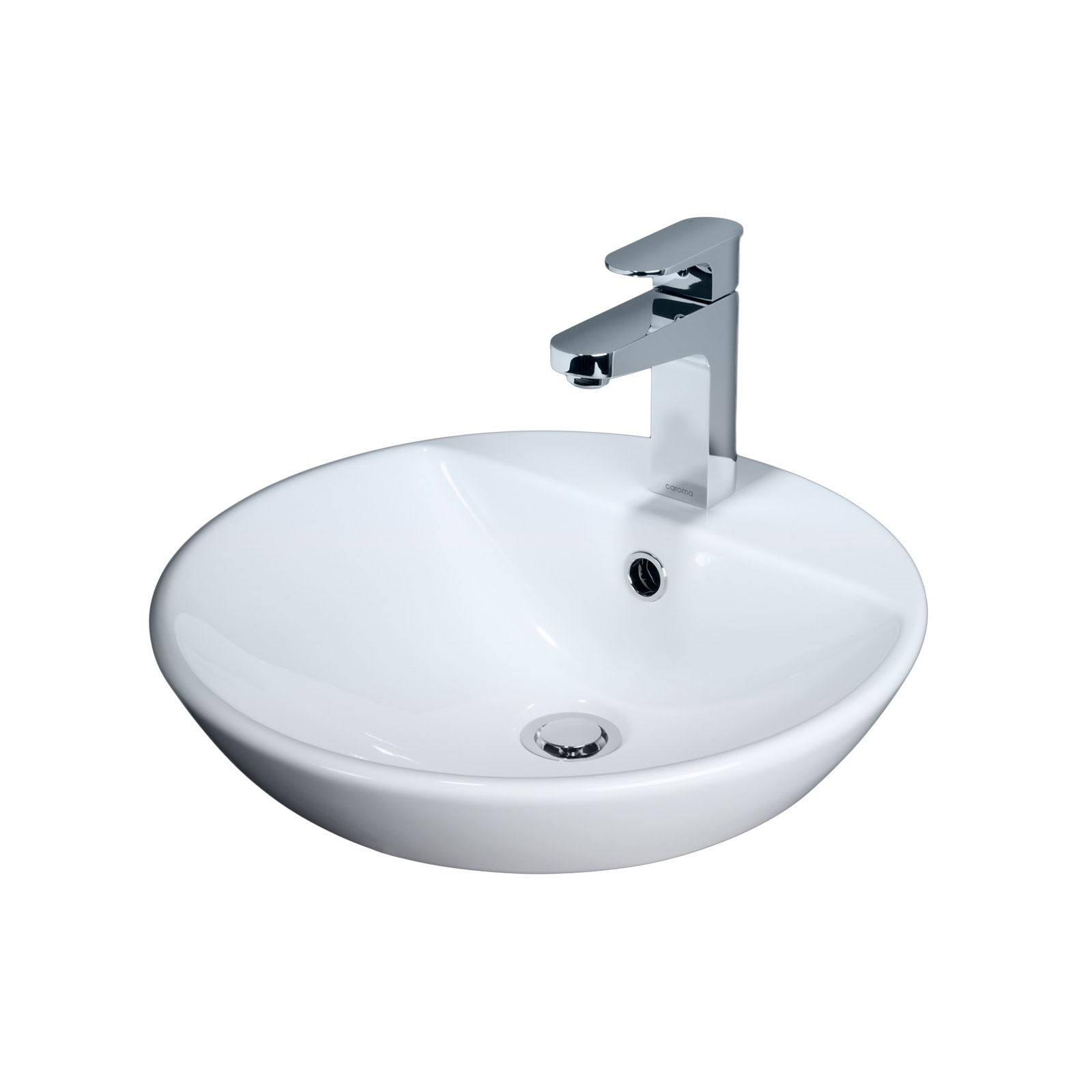 Caroma White Orbis Above Counter Inset Basin 1TH