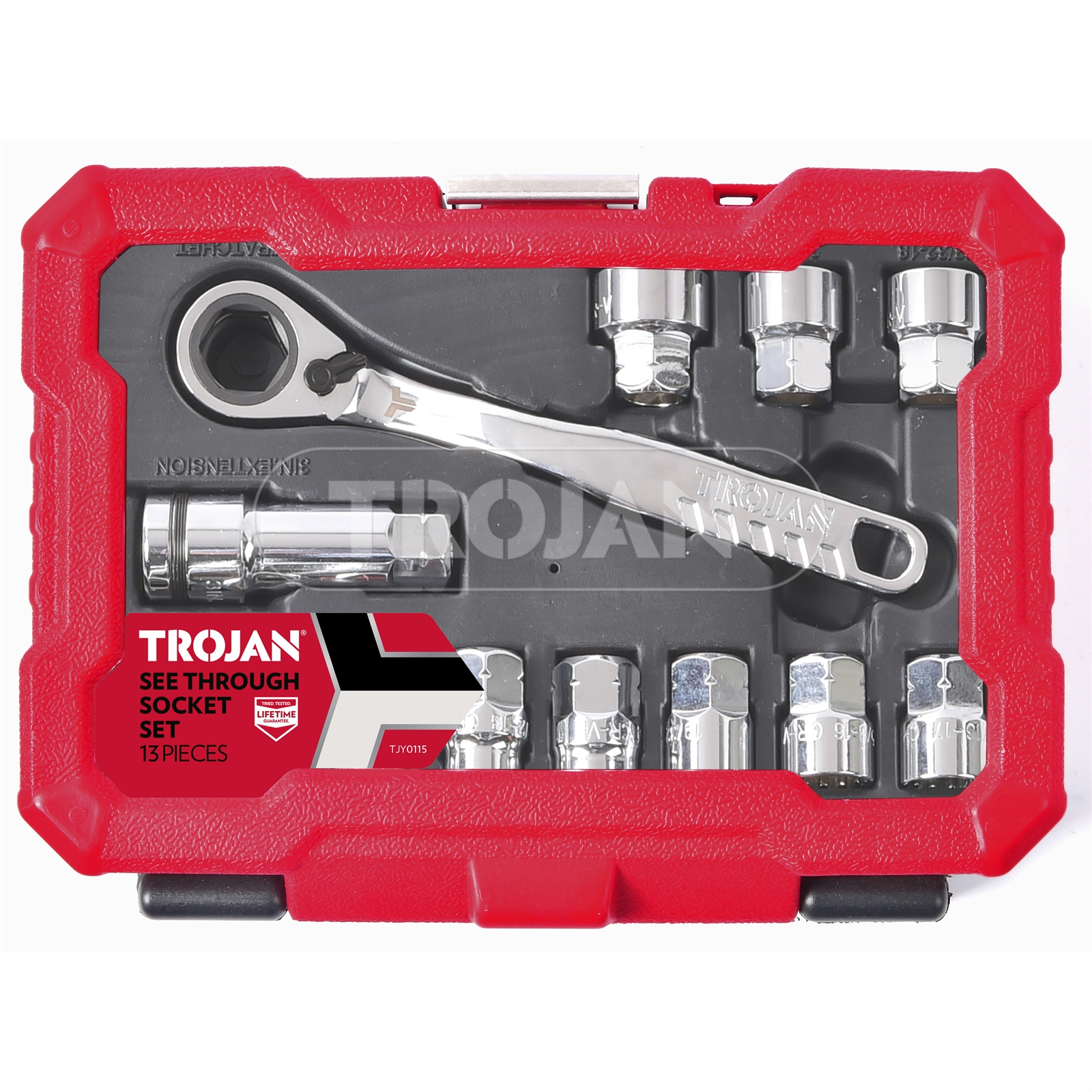 Trojan 13 Piece See Through Socket Set