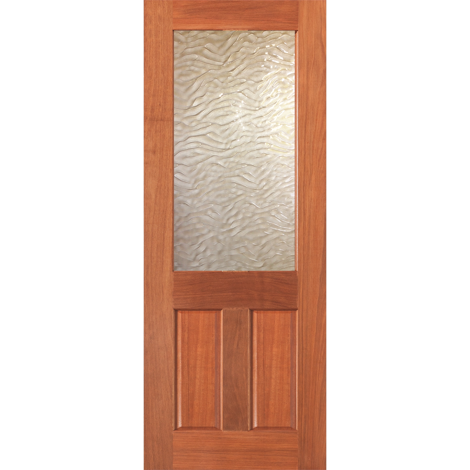 Woodcraft Doors 2040 x 820 x 40mm Wave Safety Glass Half Lite Internal Door