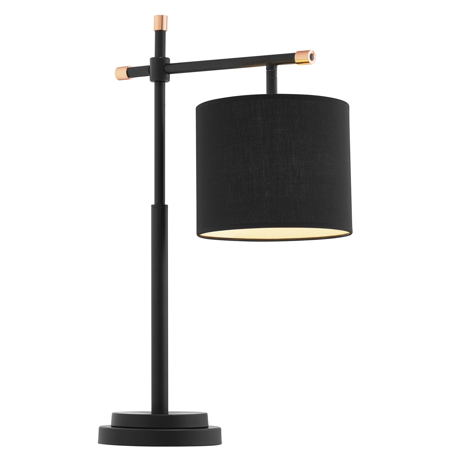Verve Design 62cm Ciara Black Table Lamp