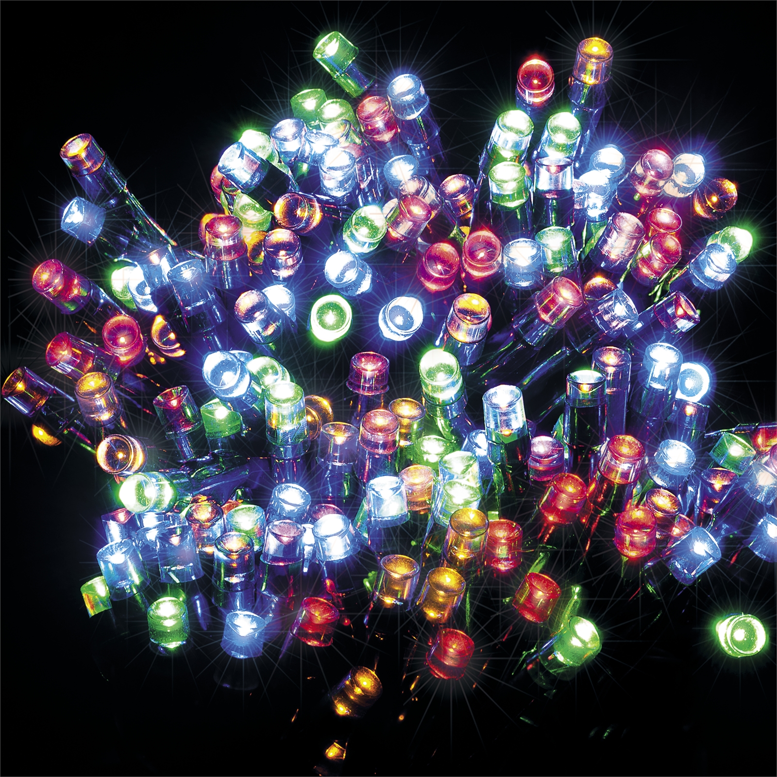 Arlec 250 Multicolour Solar LED String Lights
