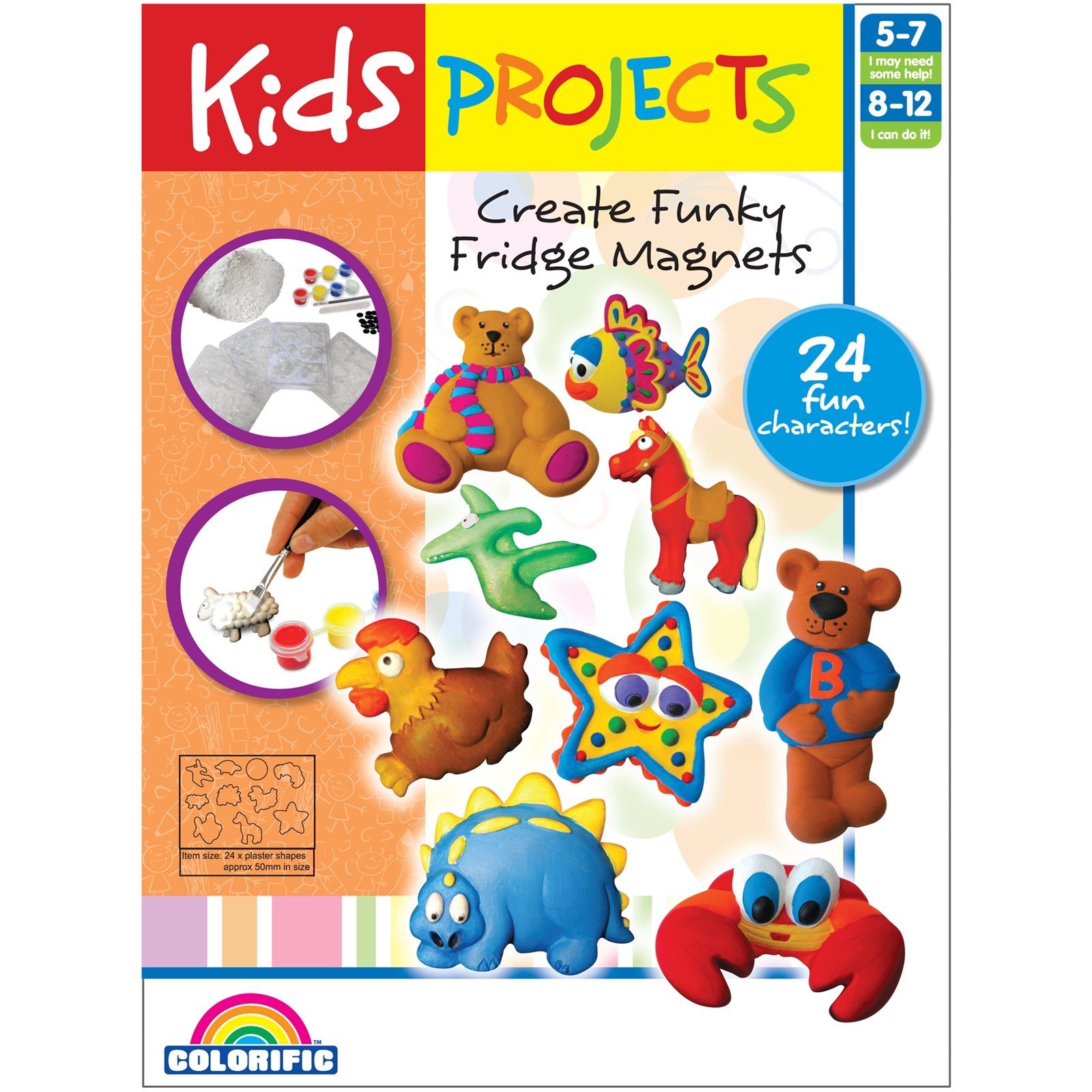 Kids Projects Create Funky Fridge Magnets Kit