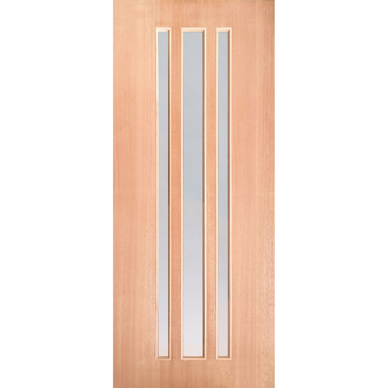 Woodcraft Doors 2040 x 820 x 40mm St Clair SD21 Entrance Door With Frosted Safety Glass