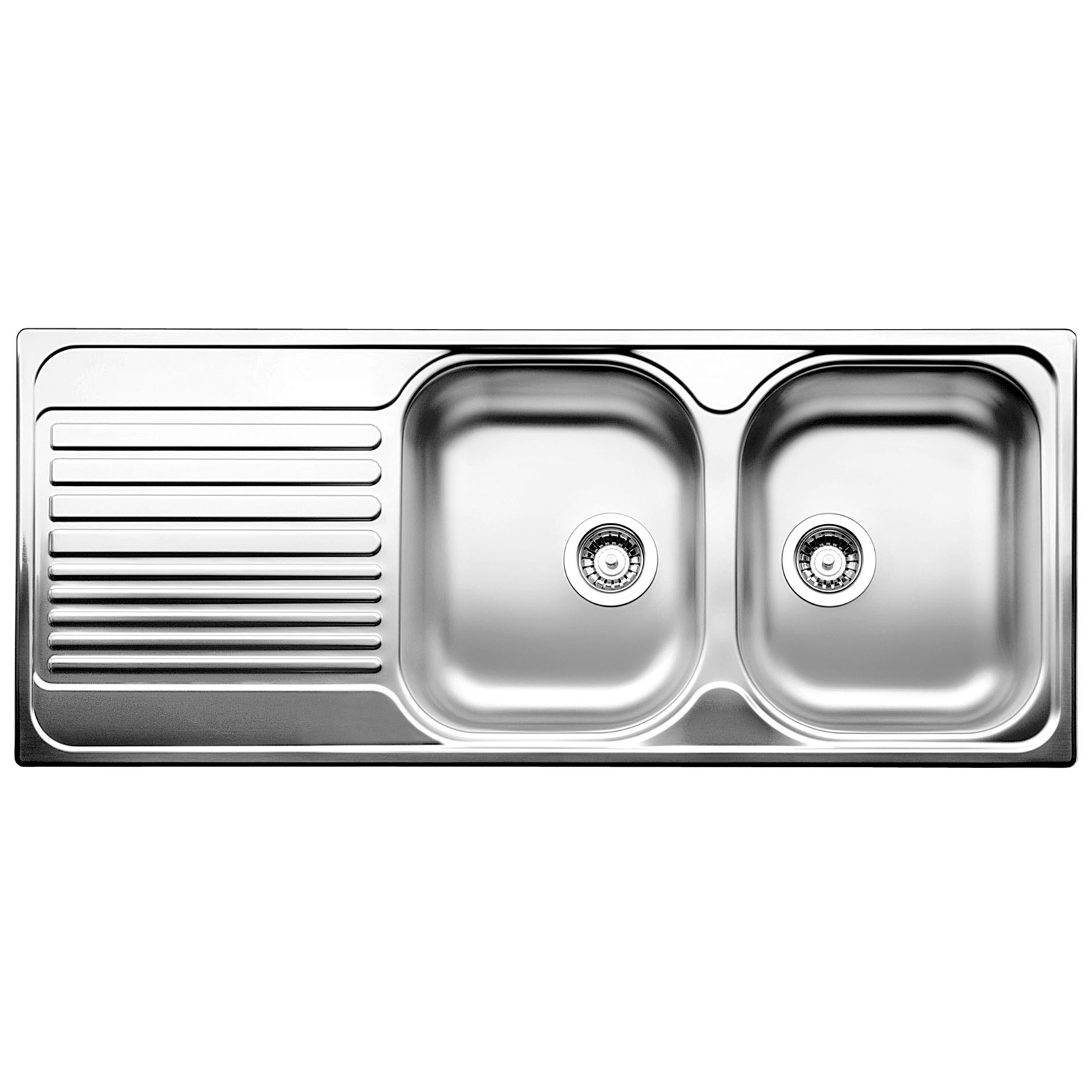 blanco 80cm double bowl inset sink