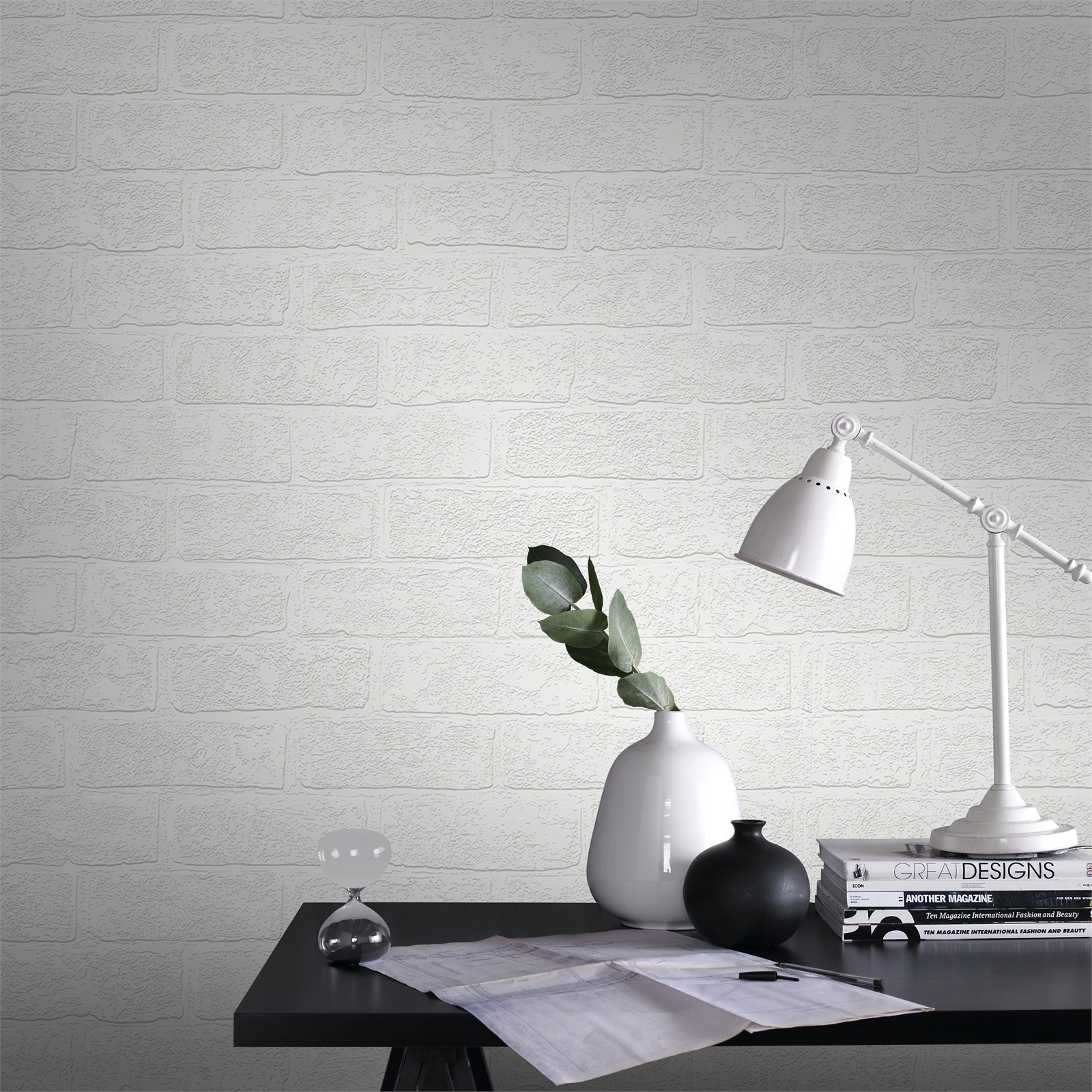 Superfresco Easy 520mm x 10m Urban Brick Paintable Wallpaper