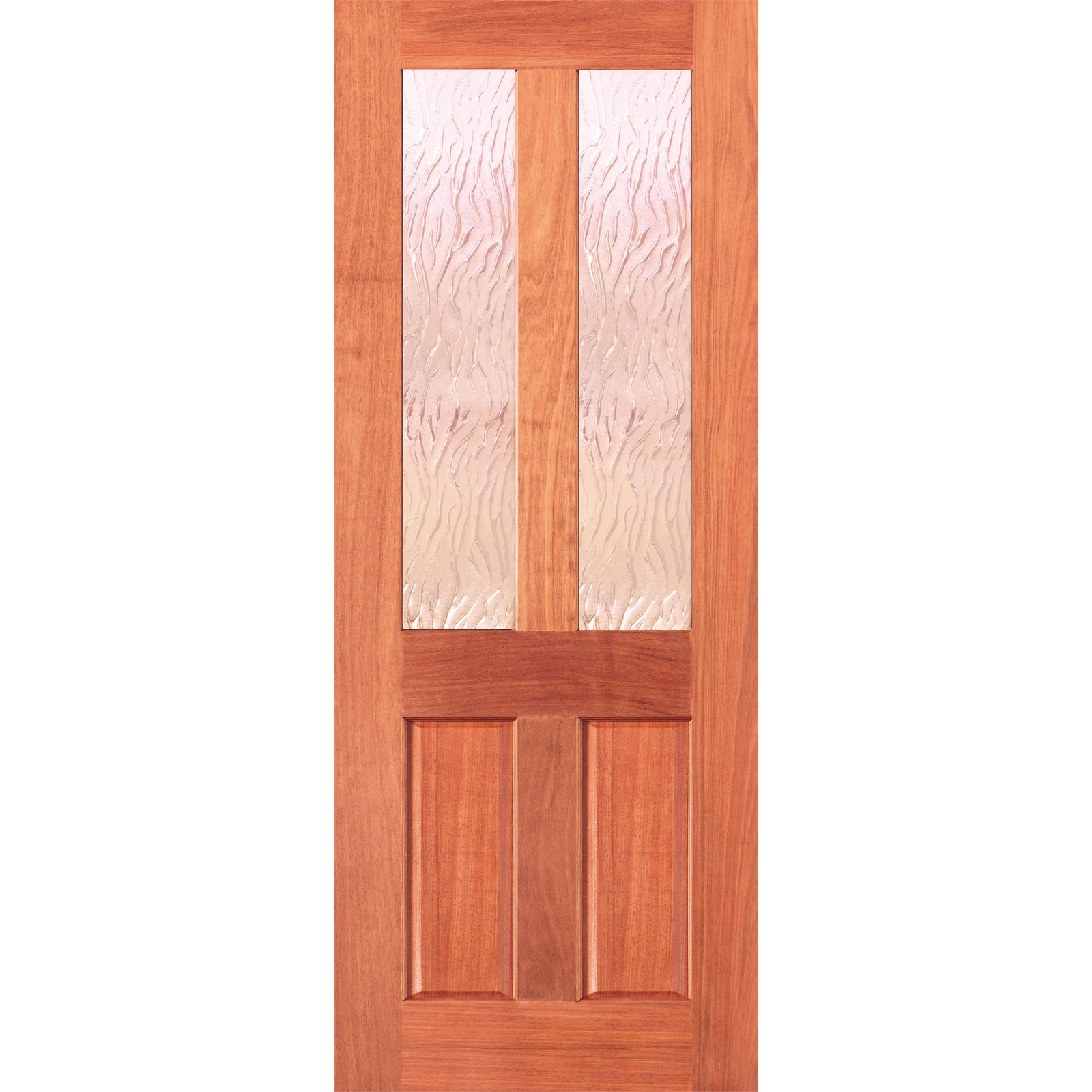 Woodcraft Doors 2040 x 820 x 40mm Cass Wave Safety Glass Entrance Door