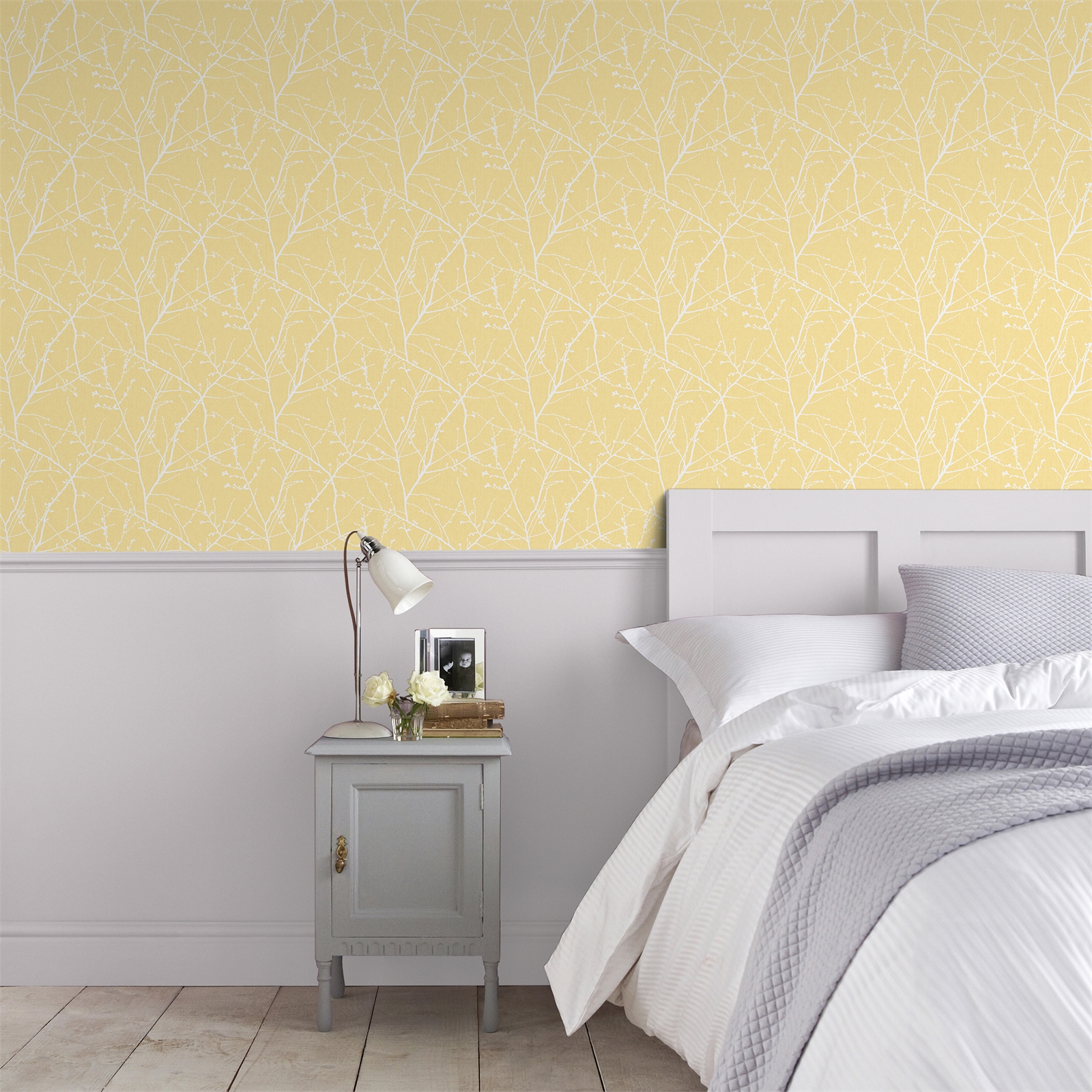 Superfresco Easy 52cm x 10m Innocence Yellow Wallpaper Bunnings Warehouse