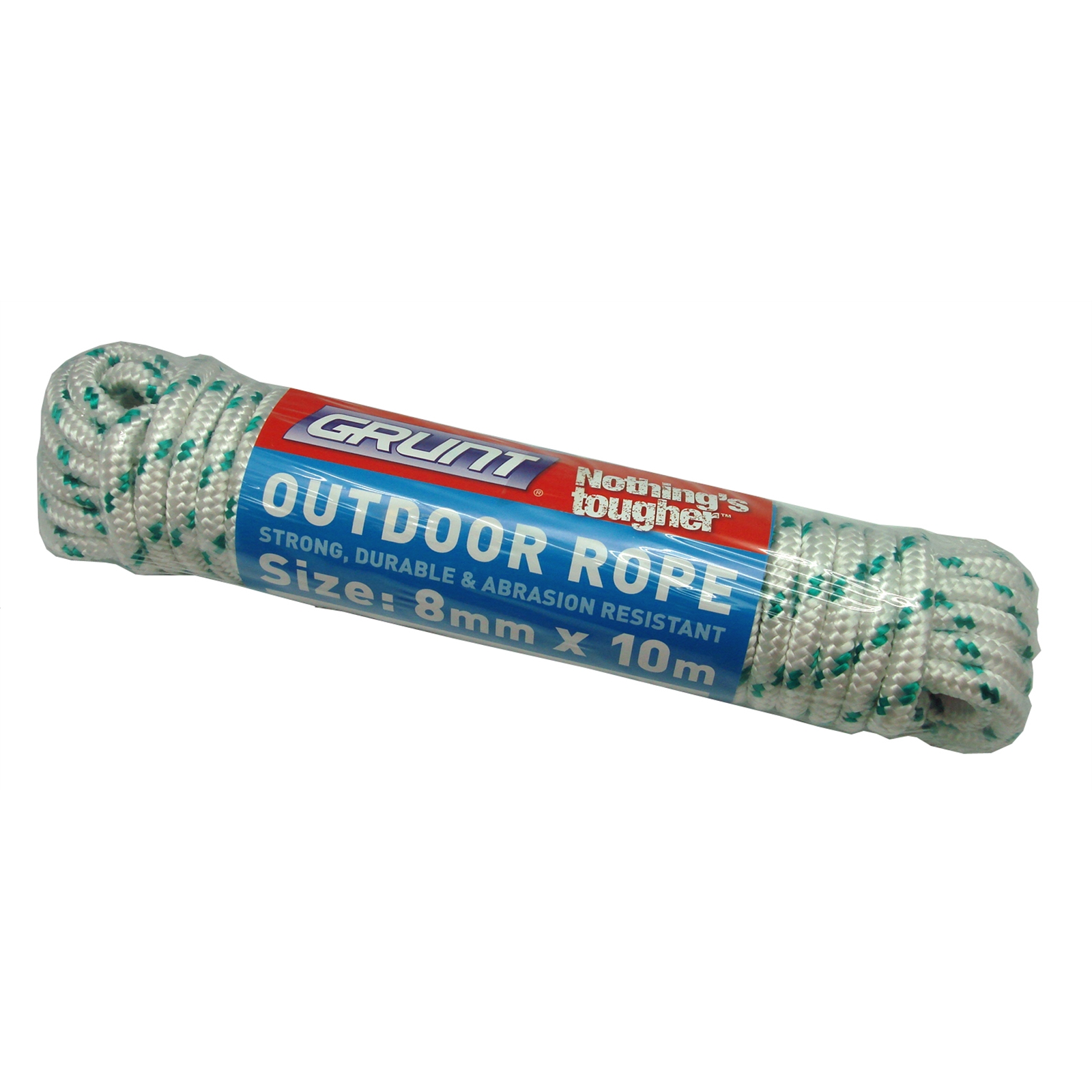 Grunt 8mm x 10m White And Green Outdoor Rope