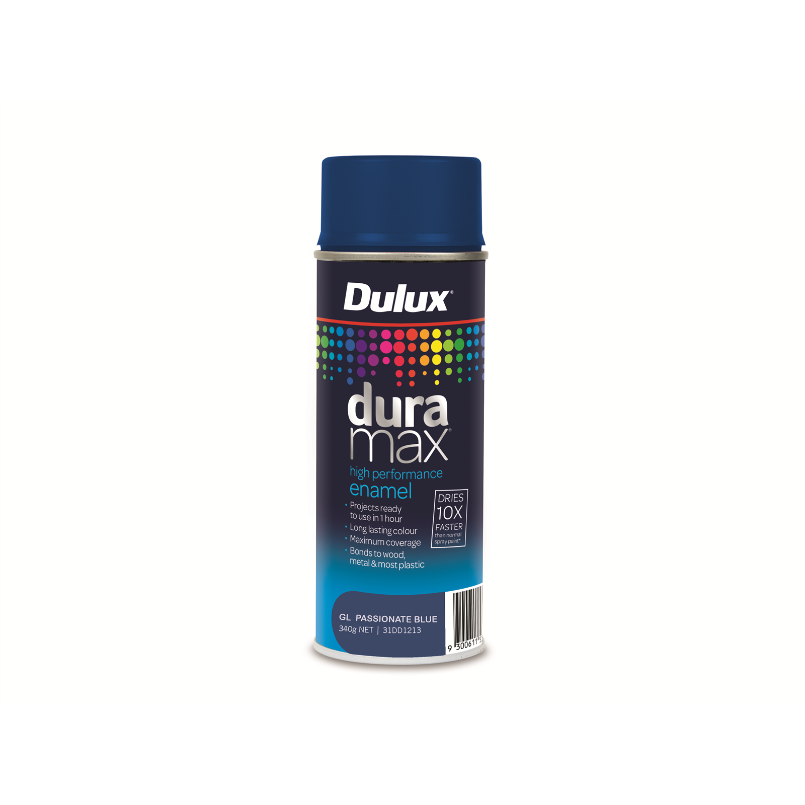 Dulux Duramax 340g Gloss Passionate Blue Spray Paint