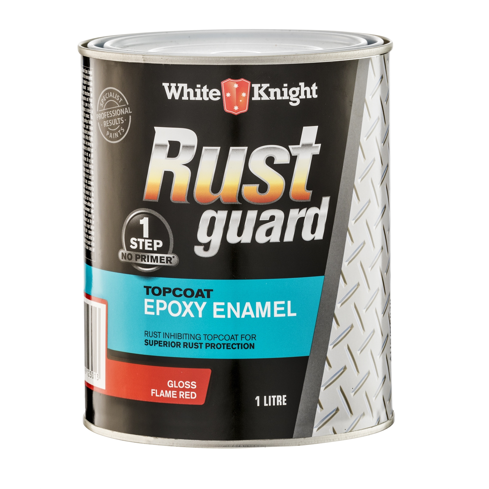 White Knight 1L Flame Red Rust Guard Epoxy Enamel Paint