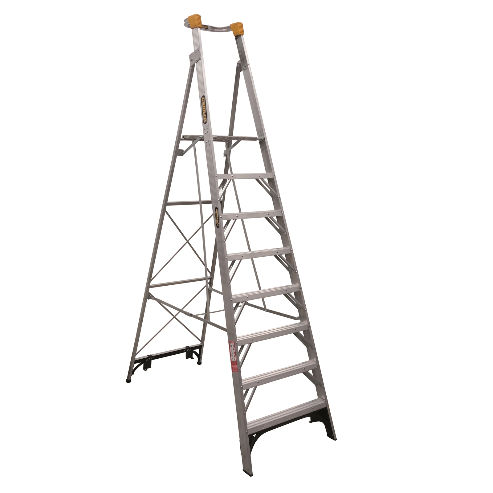 Gorilla 2.4m 150kg Aluminium Platform Ladder