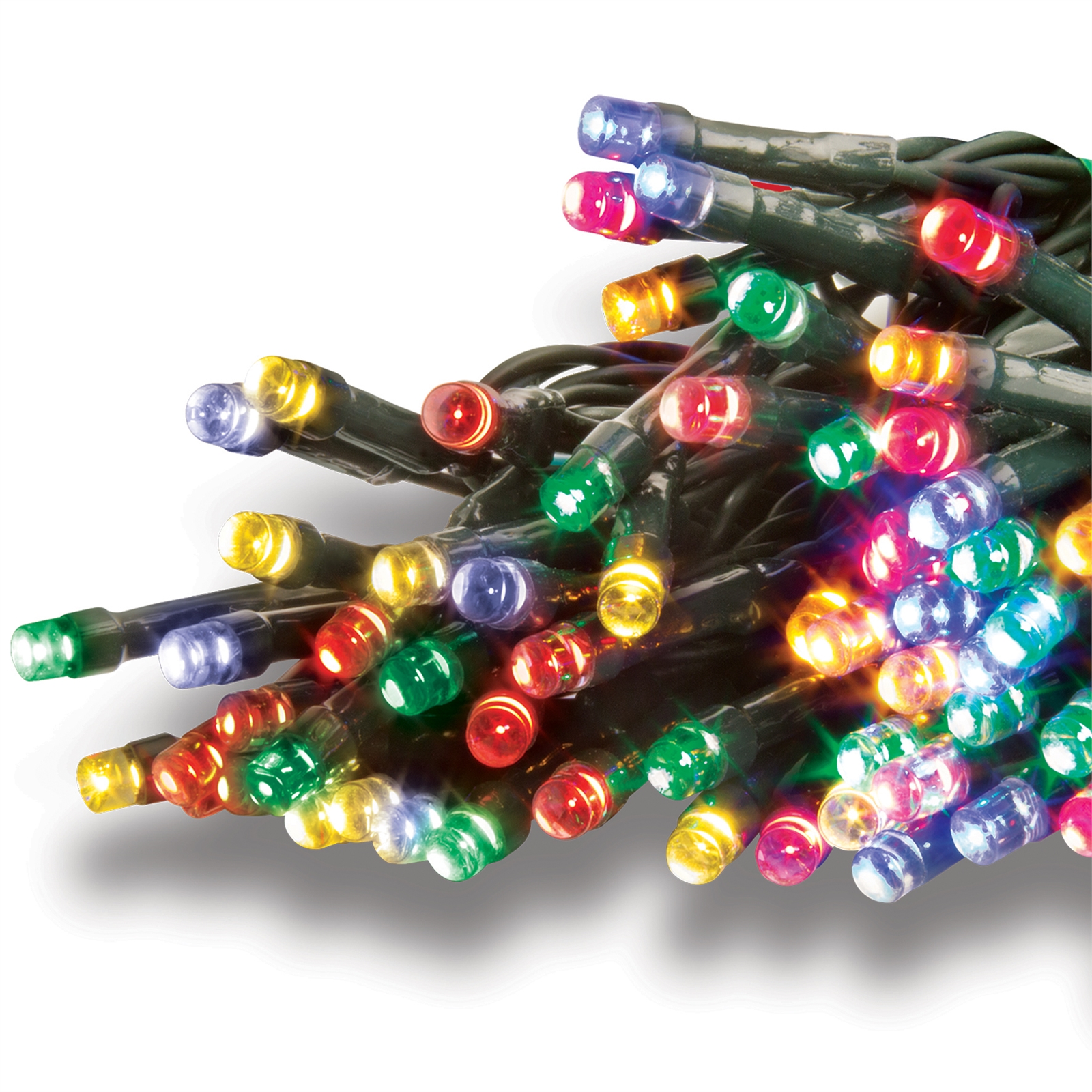 Click 500 LED Multi Colour Festive Solar Fairy Lights