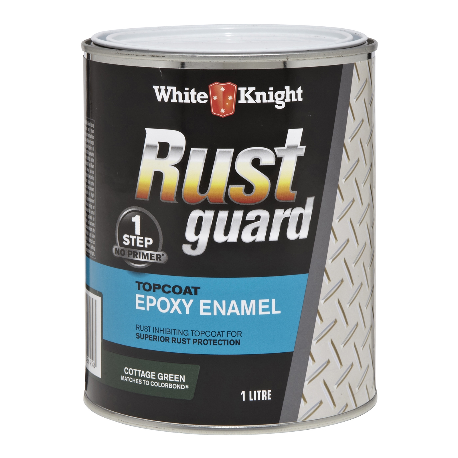 White Knight Rust Guard 1L Cottage Green Epoxy Enamel Paint