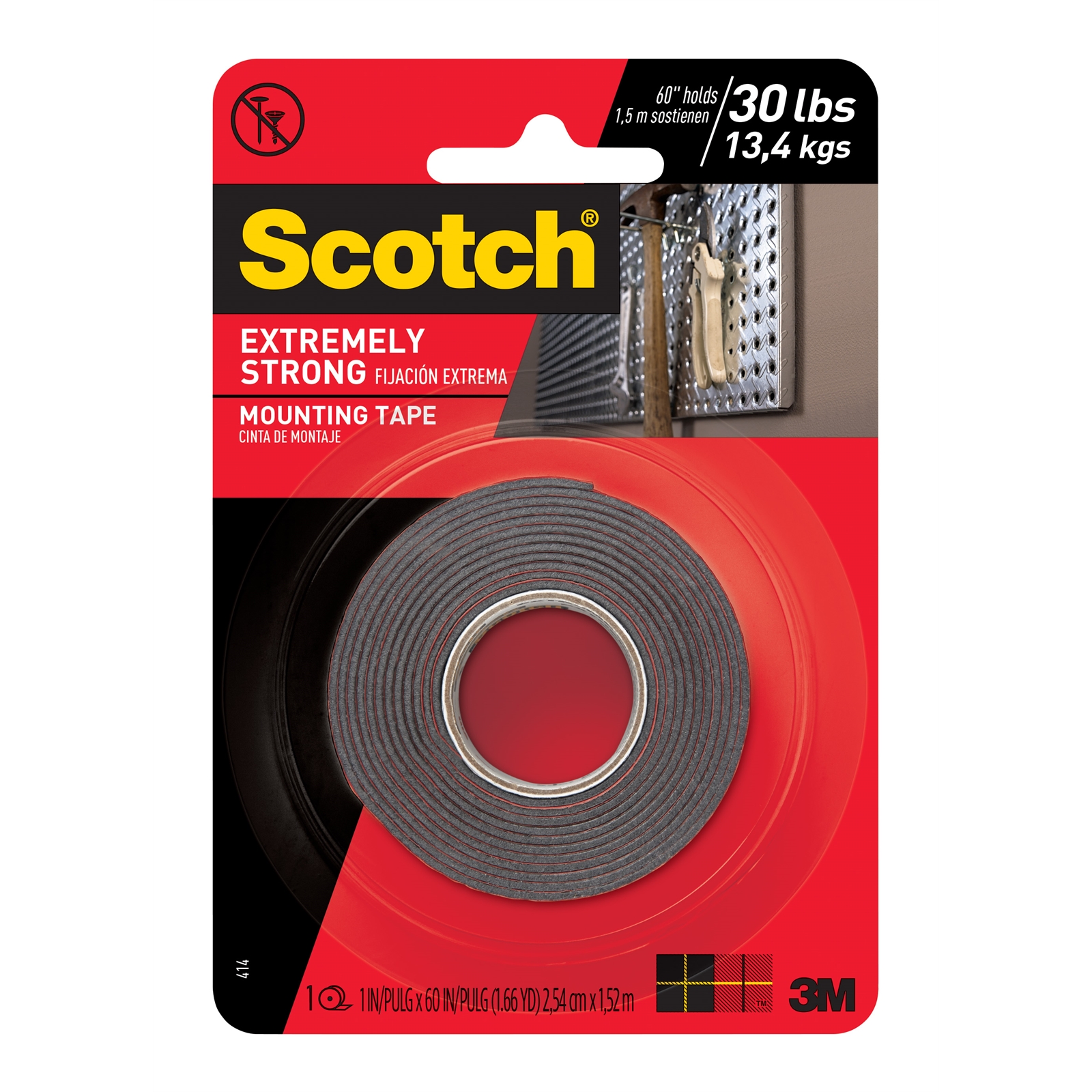 Scotch Extreme Mounting Tape 2.5cm x 1.5m