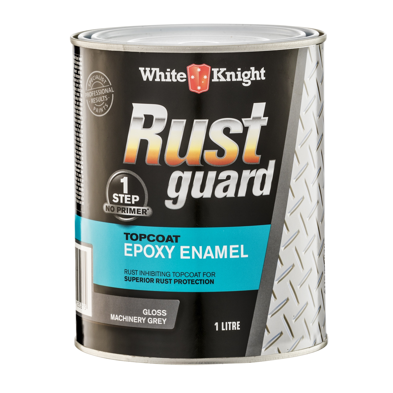 White Knight 1L Machinery Grey Rust Guard Epoxy Enamel Paint