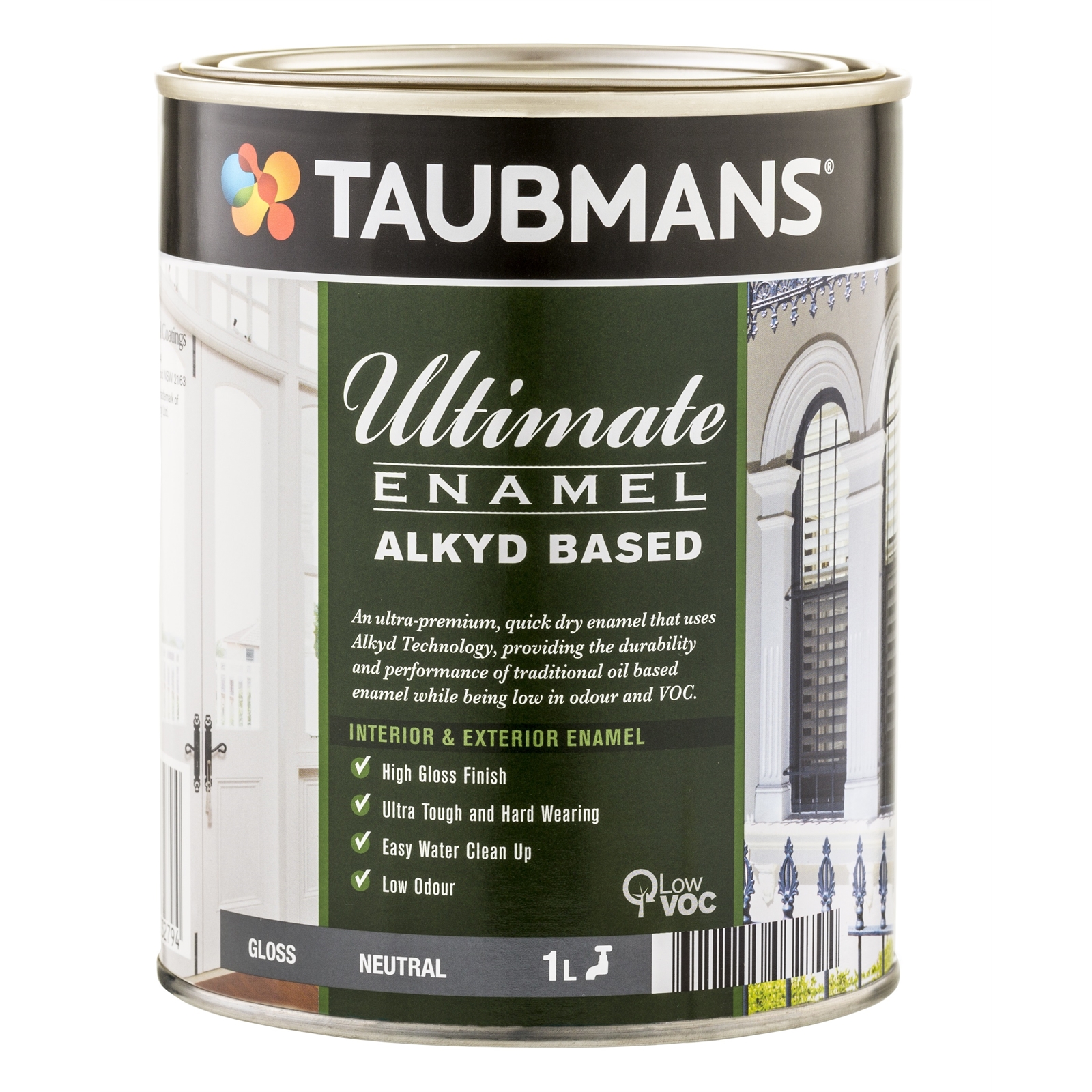 Taubmans Ultimate Enamel 1L Neutral Gloss Alkyd Based Enamel