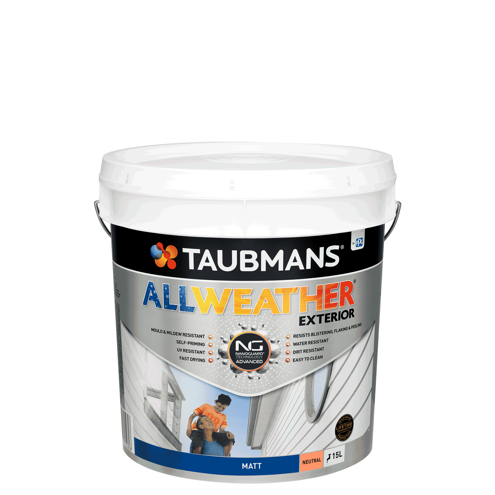 Taubmans 15L Neutral All Weather® Exterior Matt Paint Taubmans 15L Neutral All Weather® Exterior Matt Paint