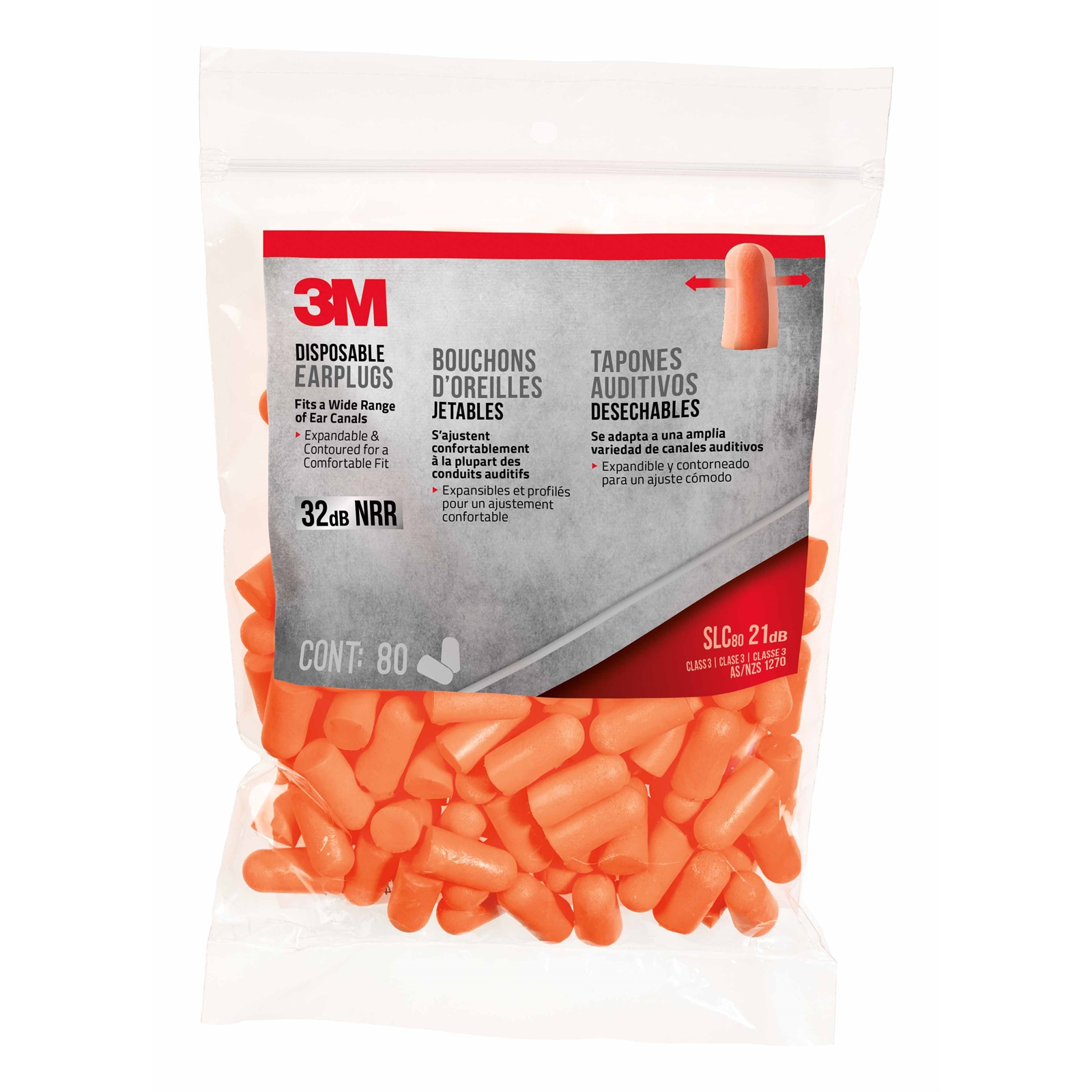 3M Disposable Ear Plugs 80 Pack Bunnings Warehouse