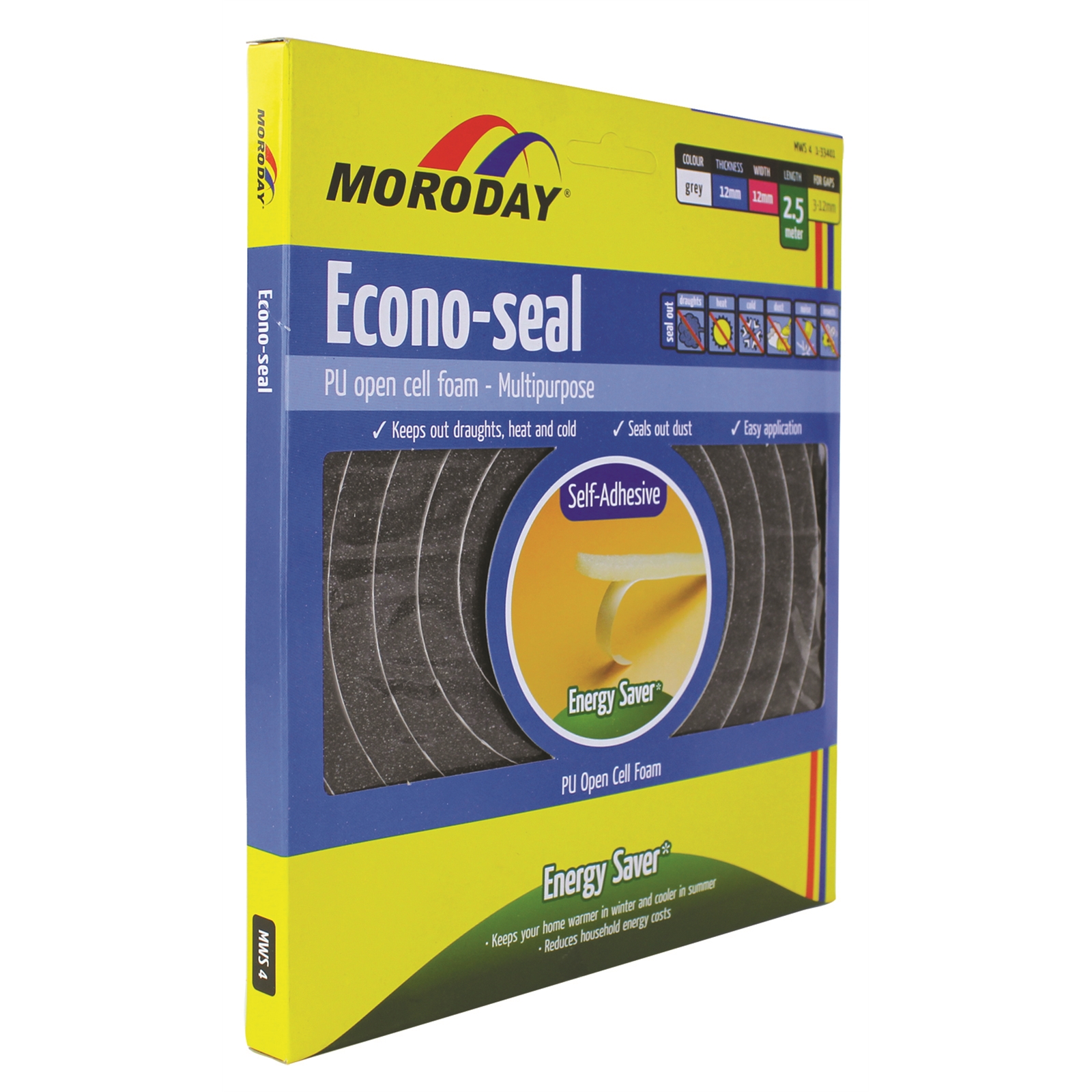 Moroday Grey Econo Self Adhesive Weather Seal