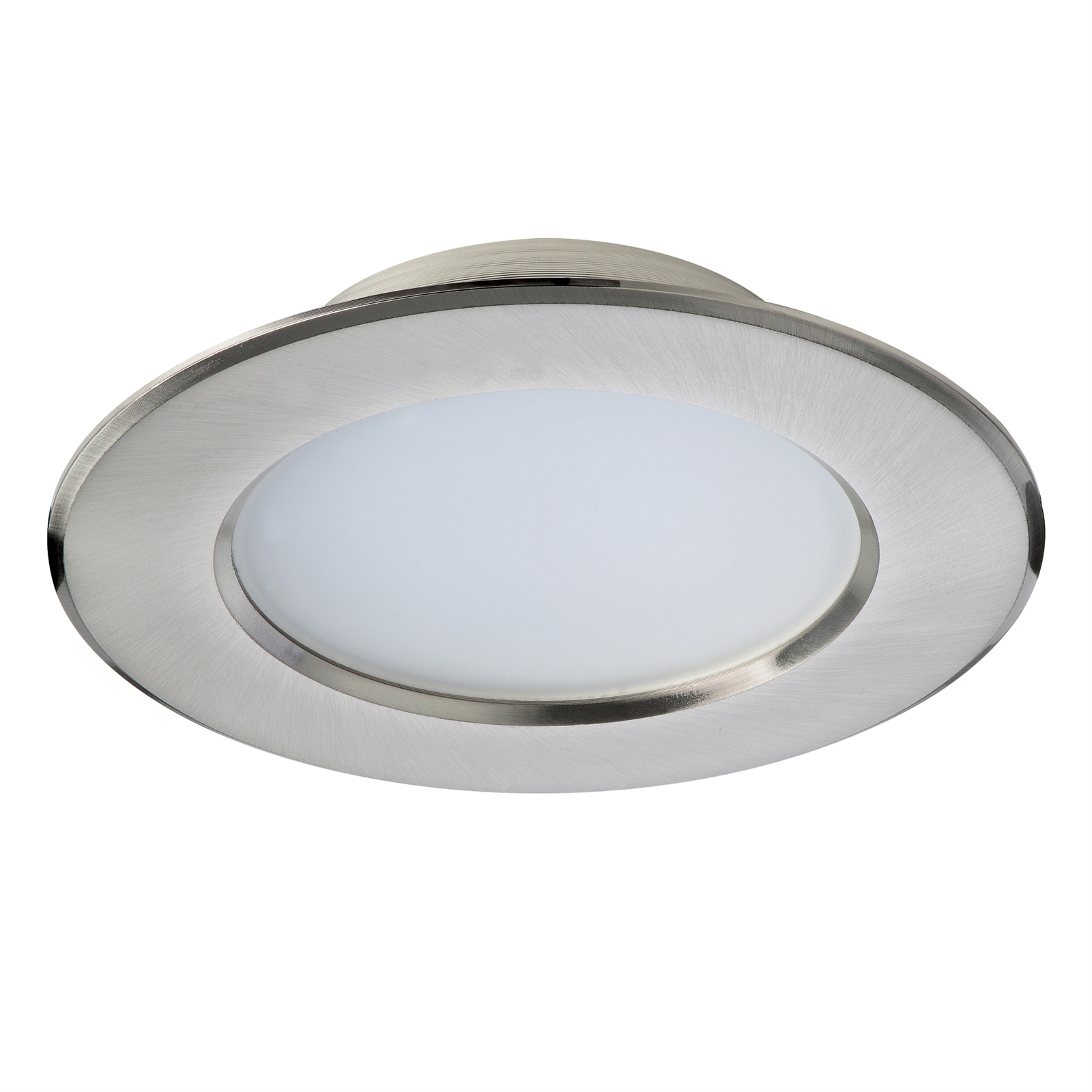 Deta 12W Nickel Brushed Finish Dimmable Warm White LED Downlight