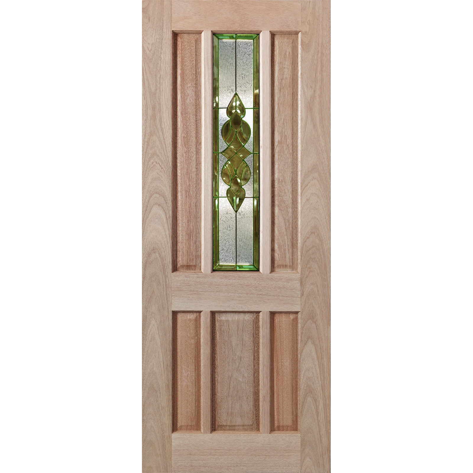 Woodcraft Doors 2040 x 820 x 40mm Hamlett Entrance Door With Gold Bevelled Mirror Glass