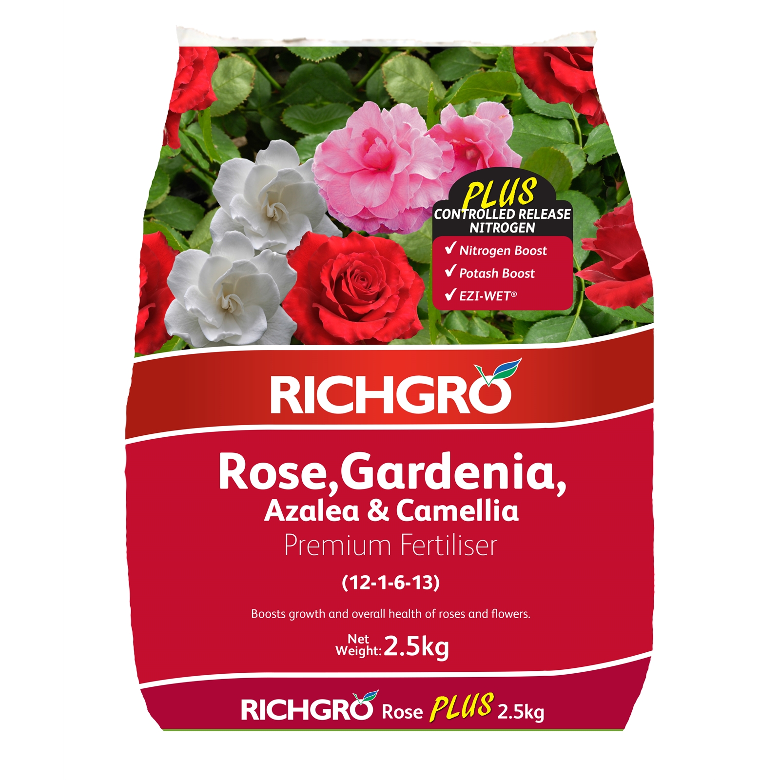 Richgro 2.5kg Rose, Gardenia, Azalea Premium Fertiliser Plus