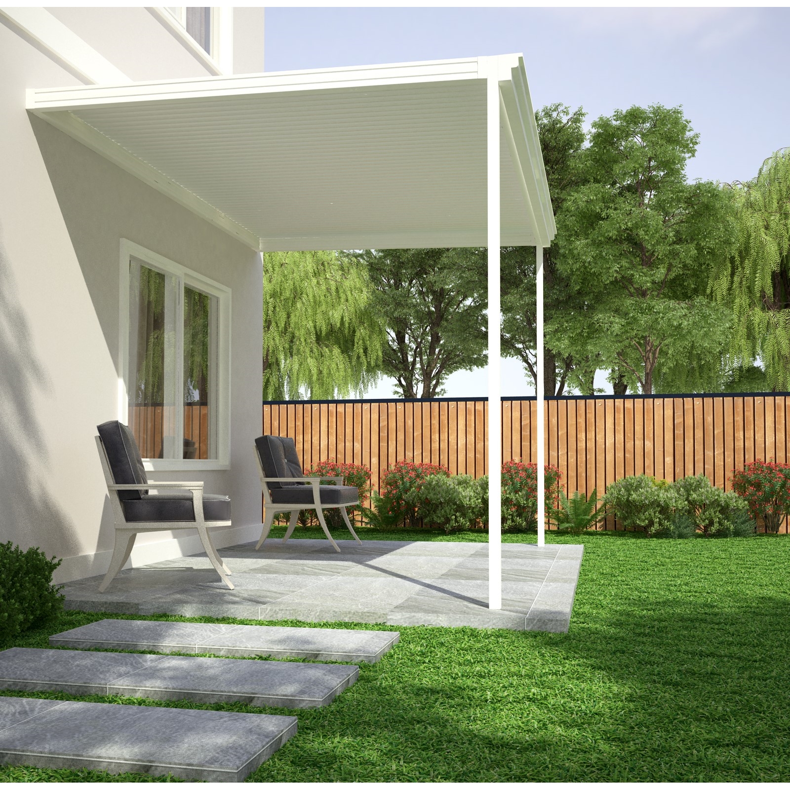 Slimline Patio Kits HiGloss Colorbond 3.05 x 2.4m Patio Kit