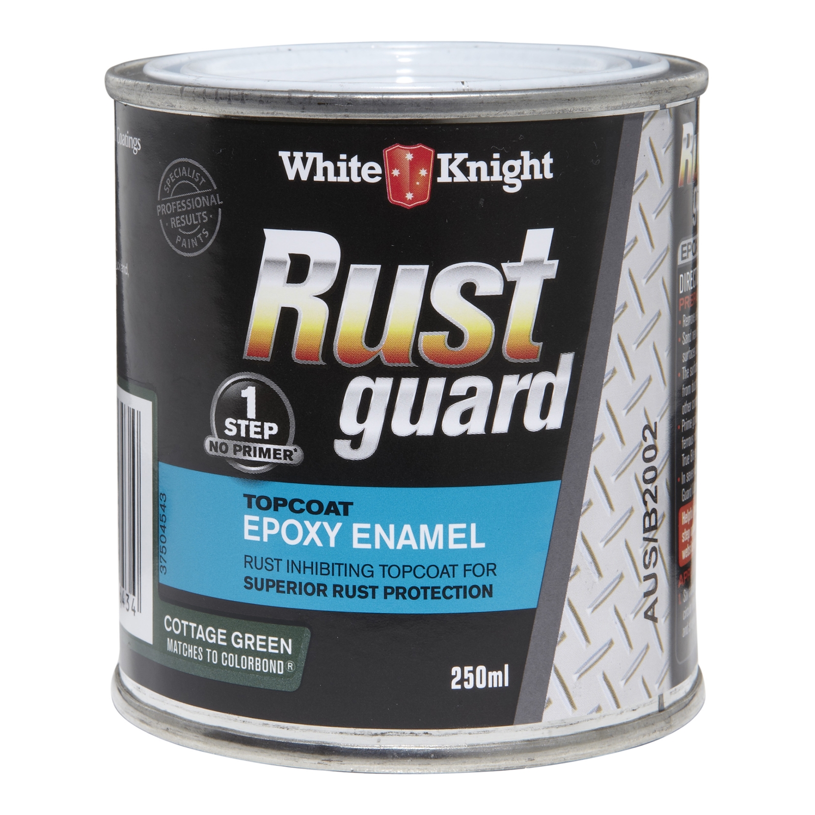 White Knight Rust Guard 250ml Cottage Green Epoxy Enamel Paint