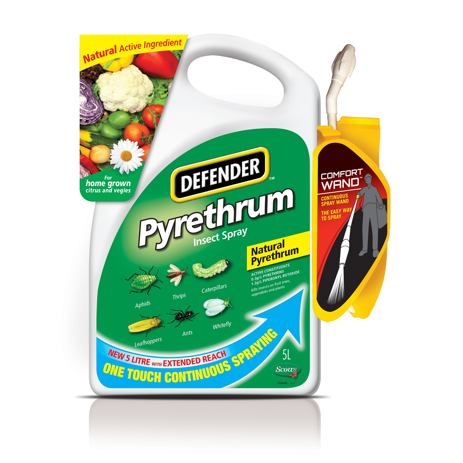 Defender 5L Pyrethrum Garden Insect Spray Bunnings Warehouse