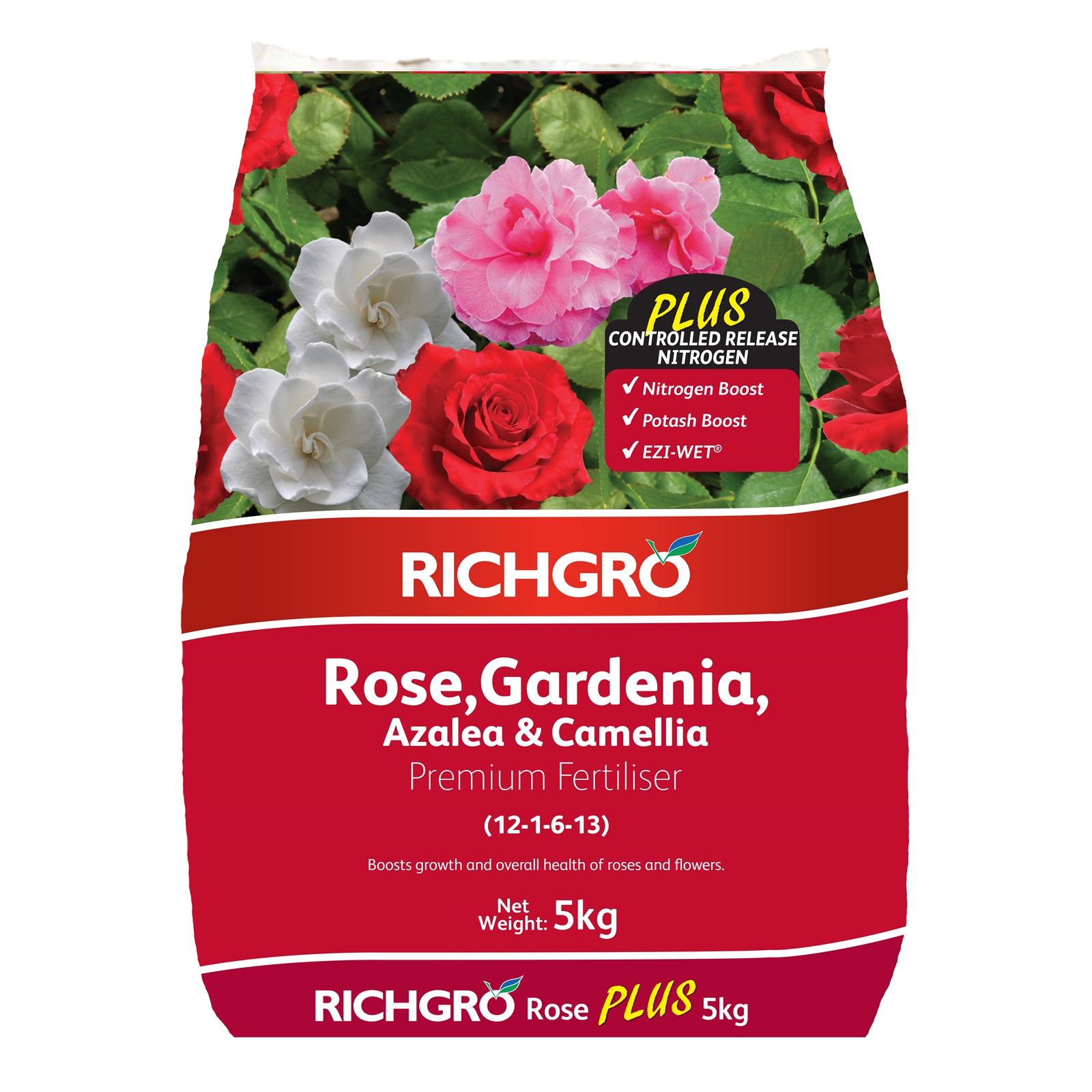 Richgro 5kg Rose, Gardenia, Azalea Premium Fertiliser Plus