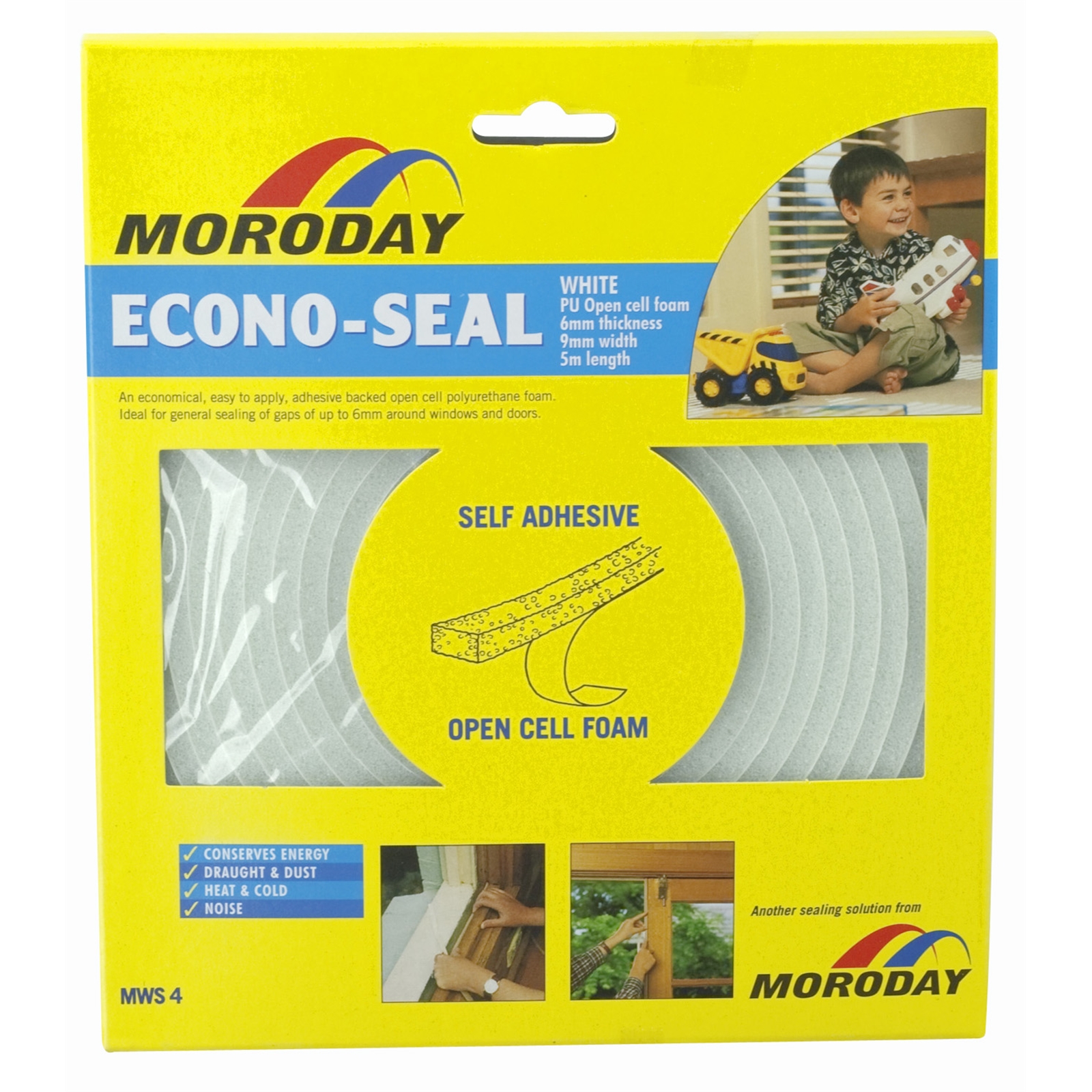 Moroday White Econo Weather Seal Tape