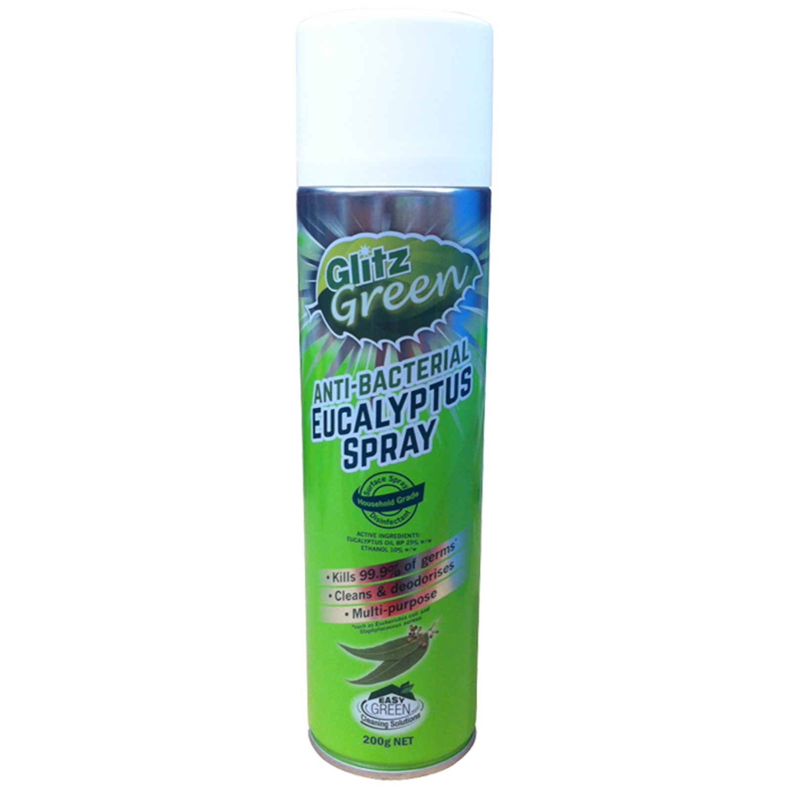 Glitz 200g Green Antibacterial Eucalyptus Spray