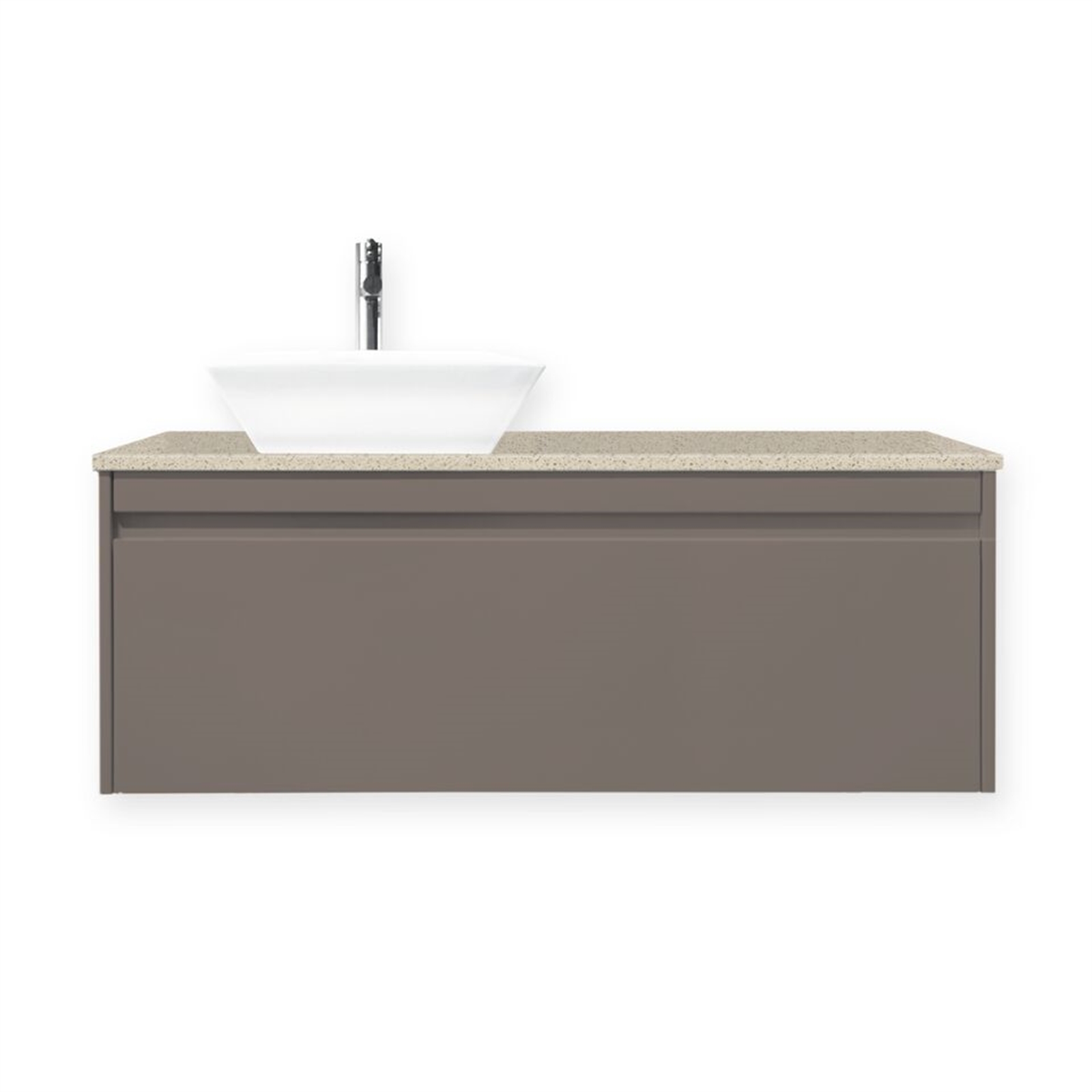 Forme 1200mm Iron Ore Cubo Colourstone Quay Wall Hung Vanity