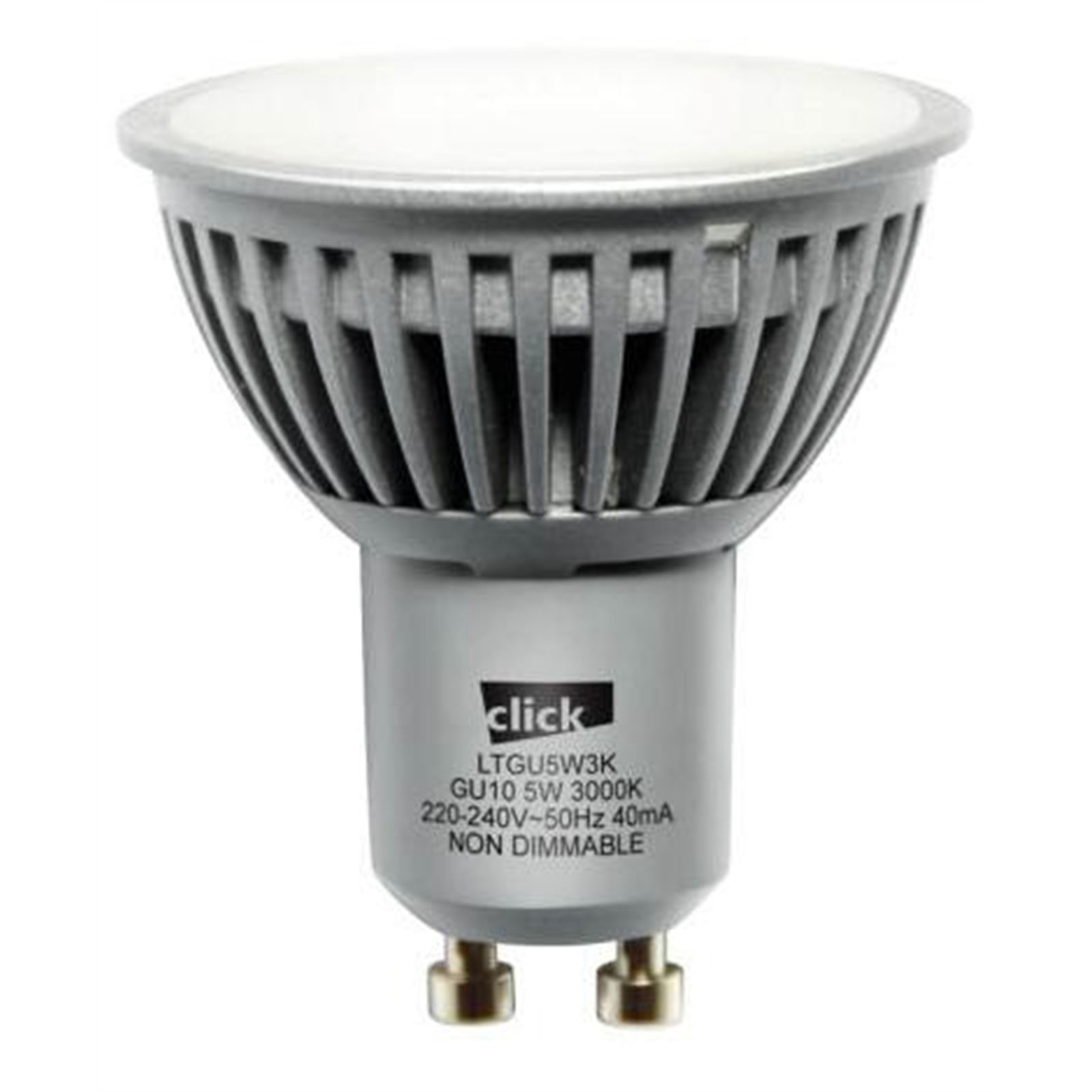 Click 5w GU10 LED Warm White Globes - 4 Pack
