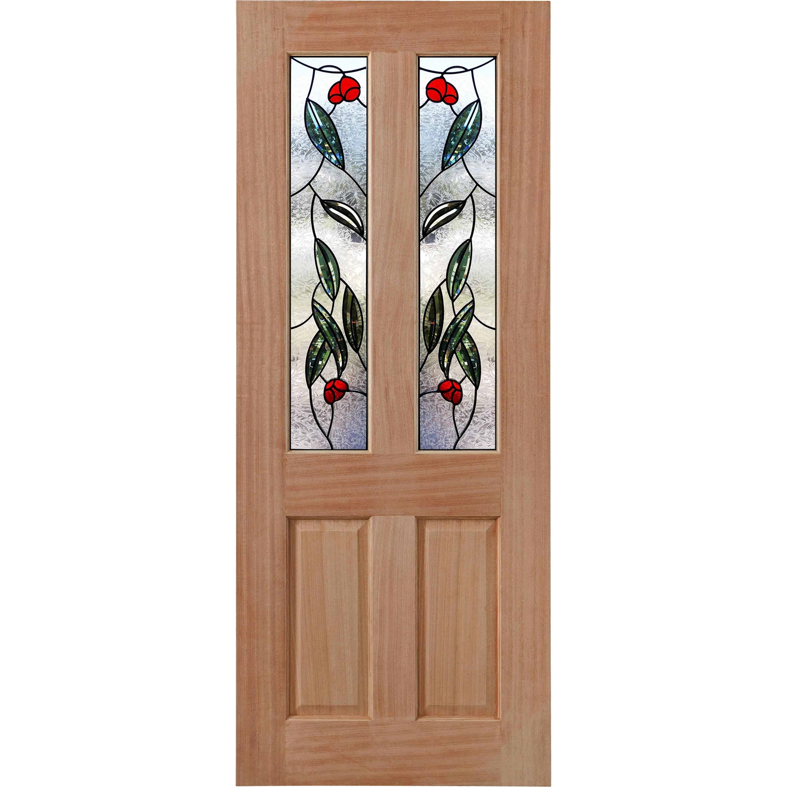 Woodcraft Doors 2040 x 820 x 40mm Cass Entrance Door With Gumleaf Glass