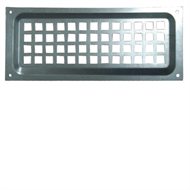 Builders Edge 255 x 200mm Galvanised Flat Faced Brick Vent