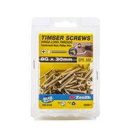 Zenith 8g x 25mm Galvanised Button Head Stitching Timber Screws - 100 Pack