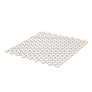 Decor8 310 x 315 x 5mm White Matt Penny Ceramic Mosaic Tiles