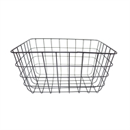 Flexi Storage Living Metal Black Wire Basket | Bunnings Warehouse