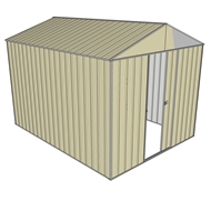 Pinnacle 3 x 3 x 2.4m Garden Shed - Cream Bunnings Warehouse