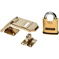 Master Lock Small High Security Hasp And Staple | Bunnings Warehouse