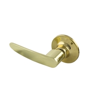 Ikonic Polished Brass Privacy Lever Set | Bunnings Warehouse